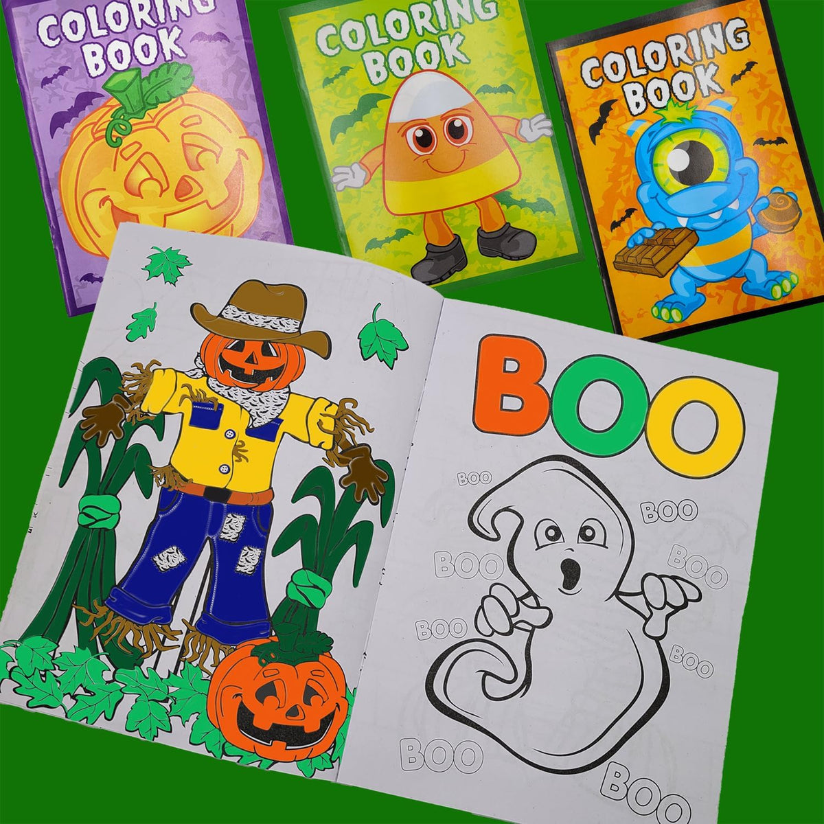 The Dreidel Company Halloween coloring books, 12 booklets with ghosts, witches and pumpkins - view 6