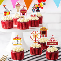 Adecortalk fall cupcake toppers, 48 glitter pumpkin, leaf and turkey picks in 8 designs - view 19