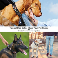 DAGANXI Tactical Dog Collar - Colorful Triangle-SET / XL - image 4