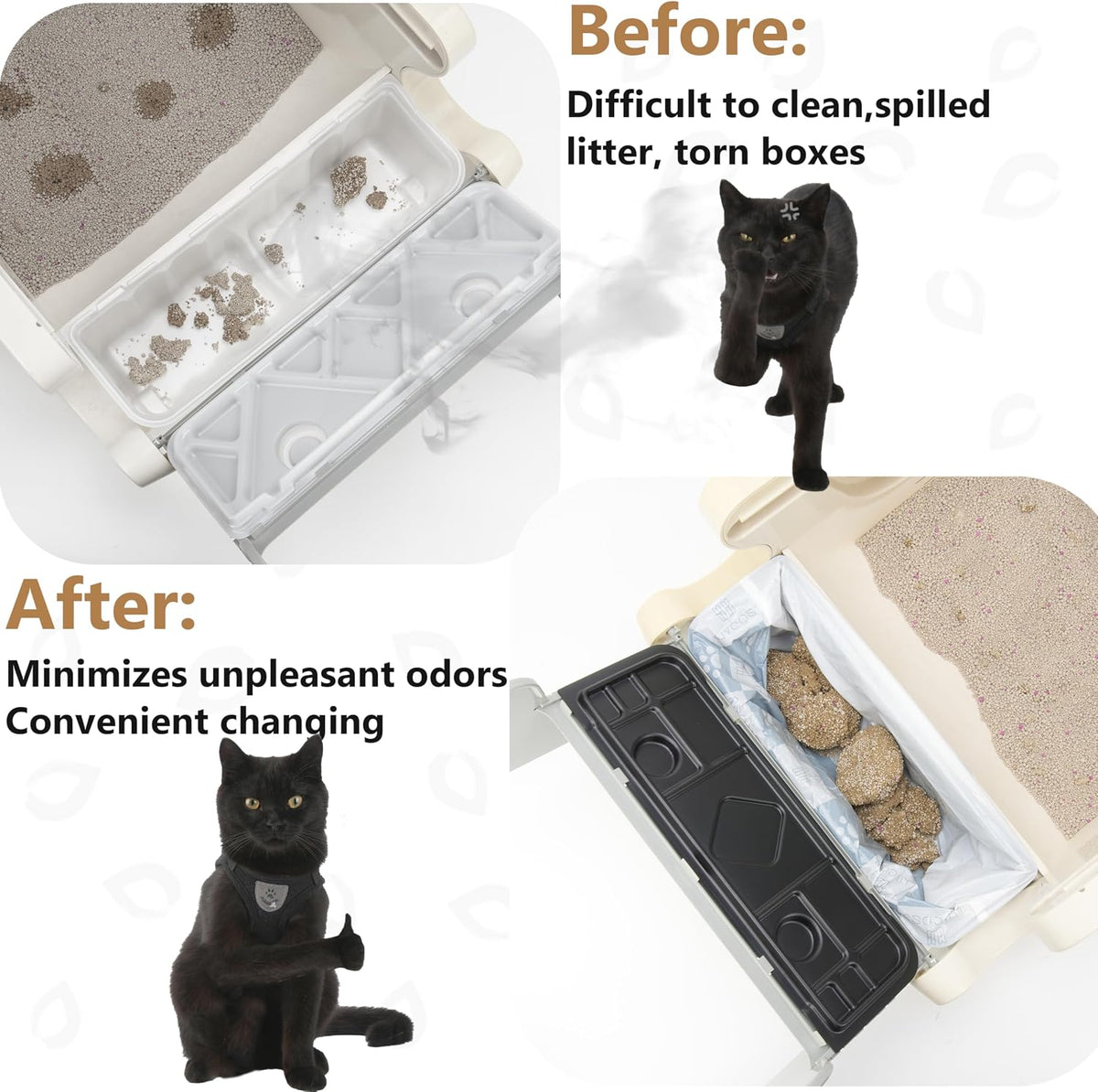 40 Litter Box Liners with a Permanent Waste Receptacle Compatible - For Littermaid 1St/2nd Edition Litter Box - image 4