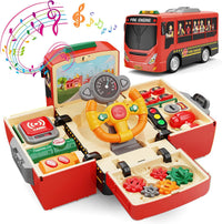 HONGTUO School Bus Toy with Sound and Light - Fire Toy