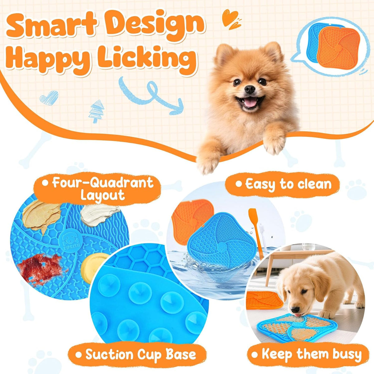 Snuffle Mat for Dogs & Dog Lick Mat for Small & Medium Dogs – Essentials for Dogs - image 4