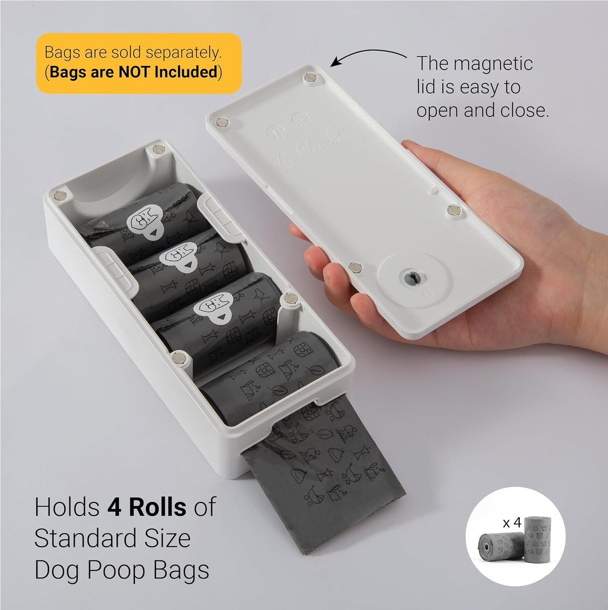 SVD.PET Dog Poop Bag Dispenser - White / Dispenser only - image 4
