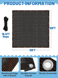 95% High Density Dog Kennel Shade Cover - 10x10ft - image 2