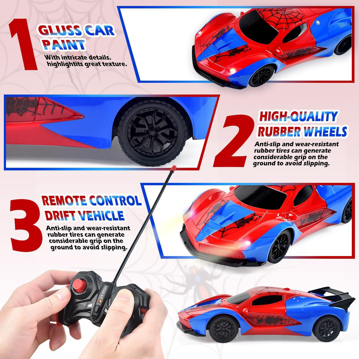 Tuko Remote Control Car Toys - Spider - image 2