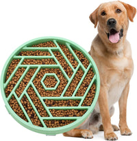 WHIPPY Slow Feeder Dog Bowl - mint green