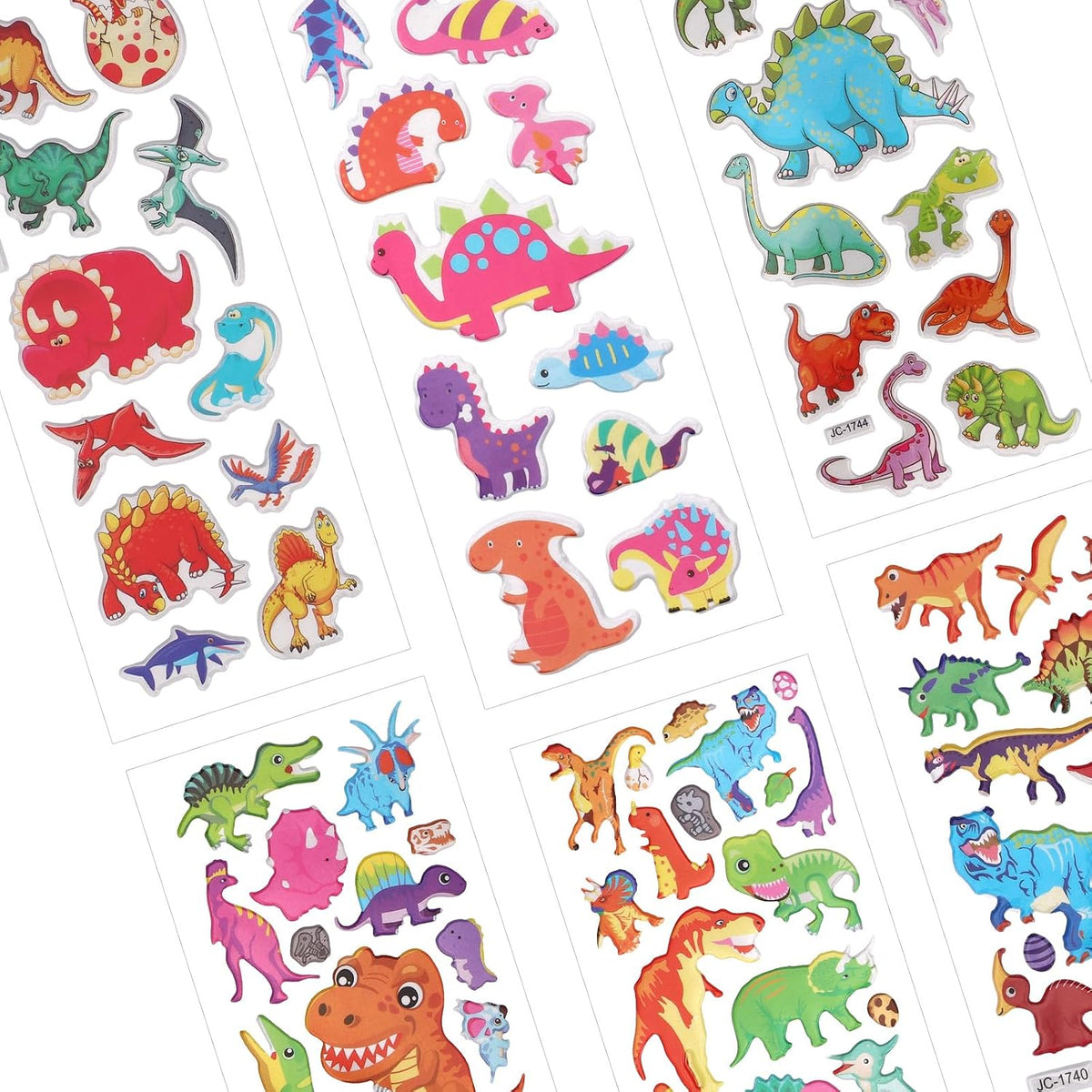 Puffy 3D Sticker for Kid & Toddler 500+ Variety Pack Cute Scrapbook - Dinosaur Style - image 3