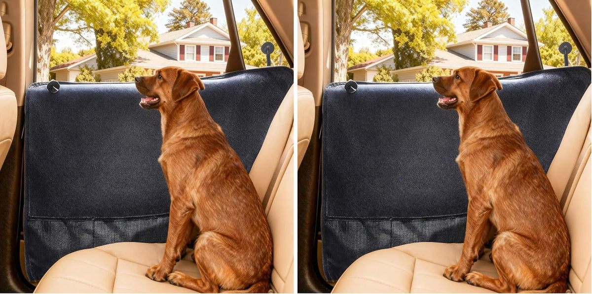 Durapower Dog Car Door Protector丨2 Pack Extra Big & Thick Anti Pet - 31.1"x25.2" (Pack of 2) / Curved