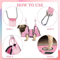 PatiencET Cat Grooming Hammock Kit – Essentials for Dogs - S (17 LB Max) / Pink - image 4
