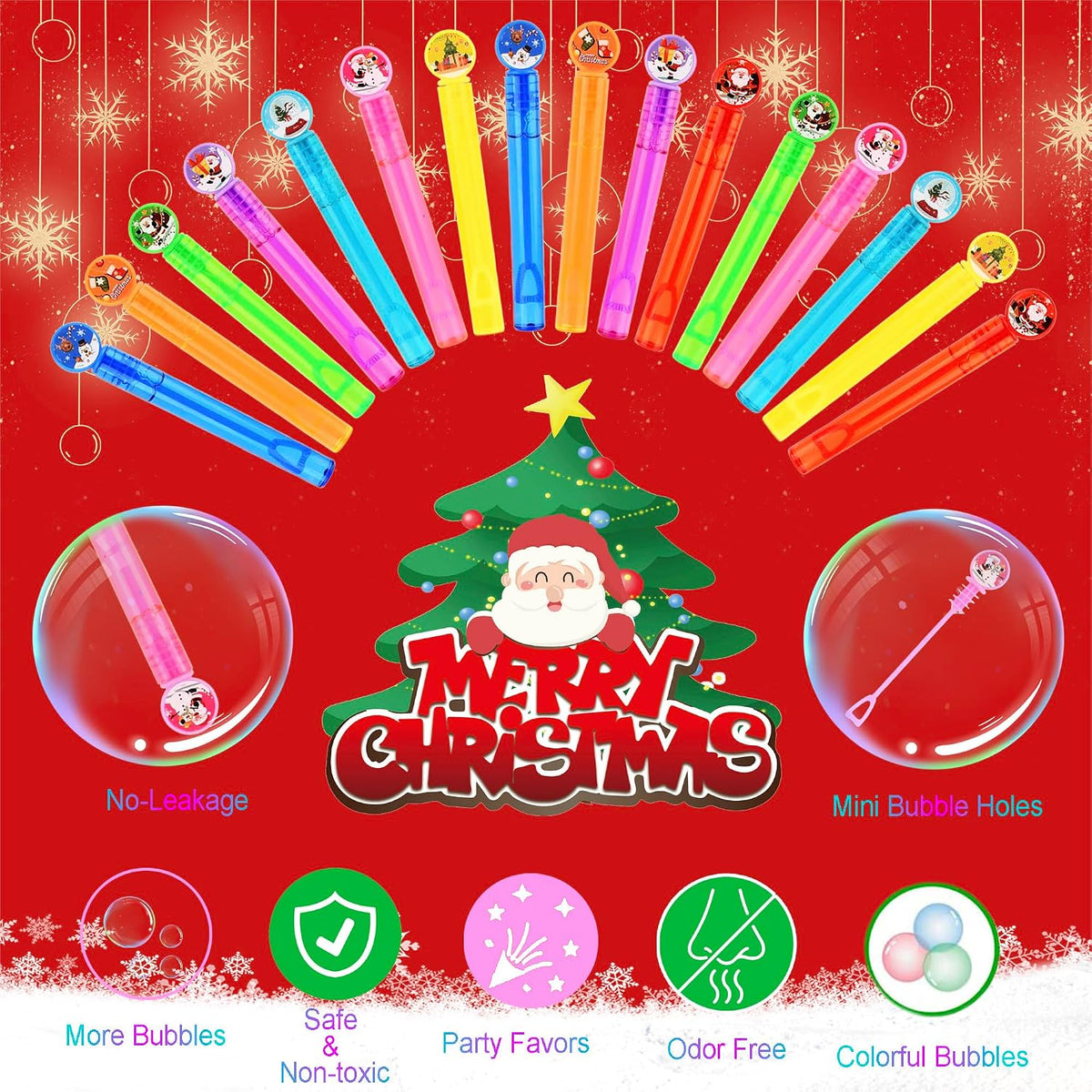 ritastar 32 mini bubble wands with Halloween designs in a gift box - view 39