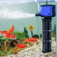 TARARIUM Aquarium Filter 400GPH for 55-75 Gallon Fish Tank, Biochemical Quiet Submersible Internal Powerful Pump Air Supply, Wave Maker 4 in 1, Small Ponds, Saltwater & Freshwater Crystal Clear