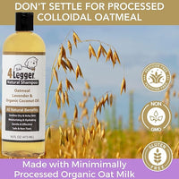 All Natural Organic Oatmeal Dog Shampoo for Itchy Skin with Aloe, Coconut & Lavender Essential Oil, Hypoallergenic, Moisturizing for Normal, Dry, Itchy, or Sensitive Skin, USA Made, 16 oz