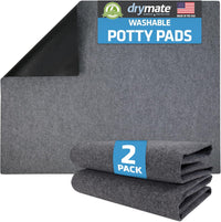 Drymate 2-Pack Washable Pee Pads for Dogs, 29x36 - 29" x 36" (2-Pack) / Light Grey