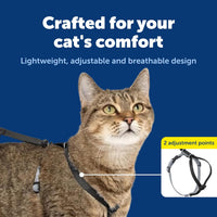 PetSafe Come With Me Kitty Harness and Bungee Cat Leash - Large (Pack of 1) / Black - image 3