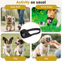 Mesh Muzzle for Short Snout and Small Medium Dogs Anti-Biting – Essentials for Dogs - Black / XS [Snout Cir: 5-5.5"] - image 3