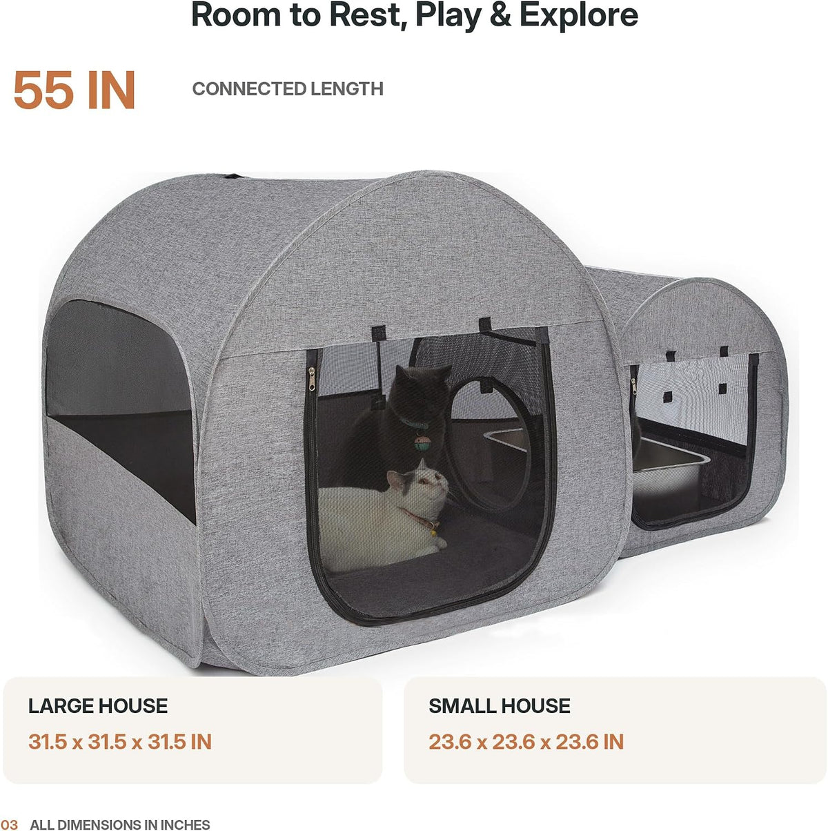 Portable Cat Playpen, Delivery Room, Enclosure - image 3