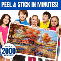 Permanent Adhesive Puzzle Saver Sheets, Preserve 2, No Stress - 12 Sheets - image 3
