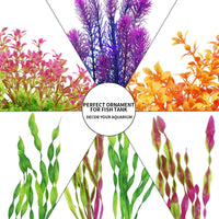 MyLifeUNIT Artificial Aquarium Plants - Purple - image 3