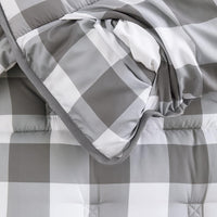 Wake In Cloud toddler nap mat in gingham plaid with built-in blanket and pillow - view 13