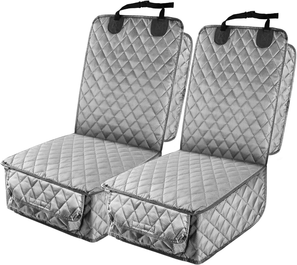 Waterproof Front Seat Car Cover 2 Pack, Full Protection – Essentials for Dogs - Gray