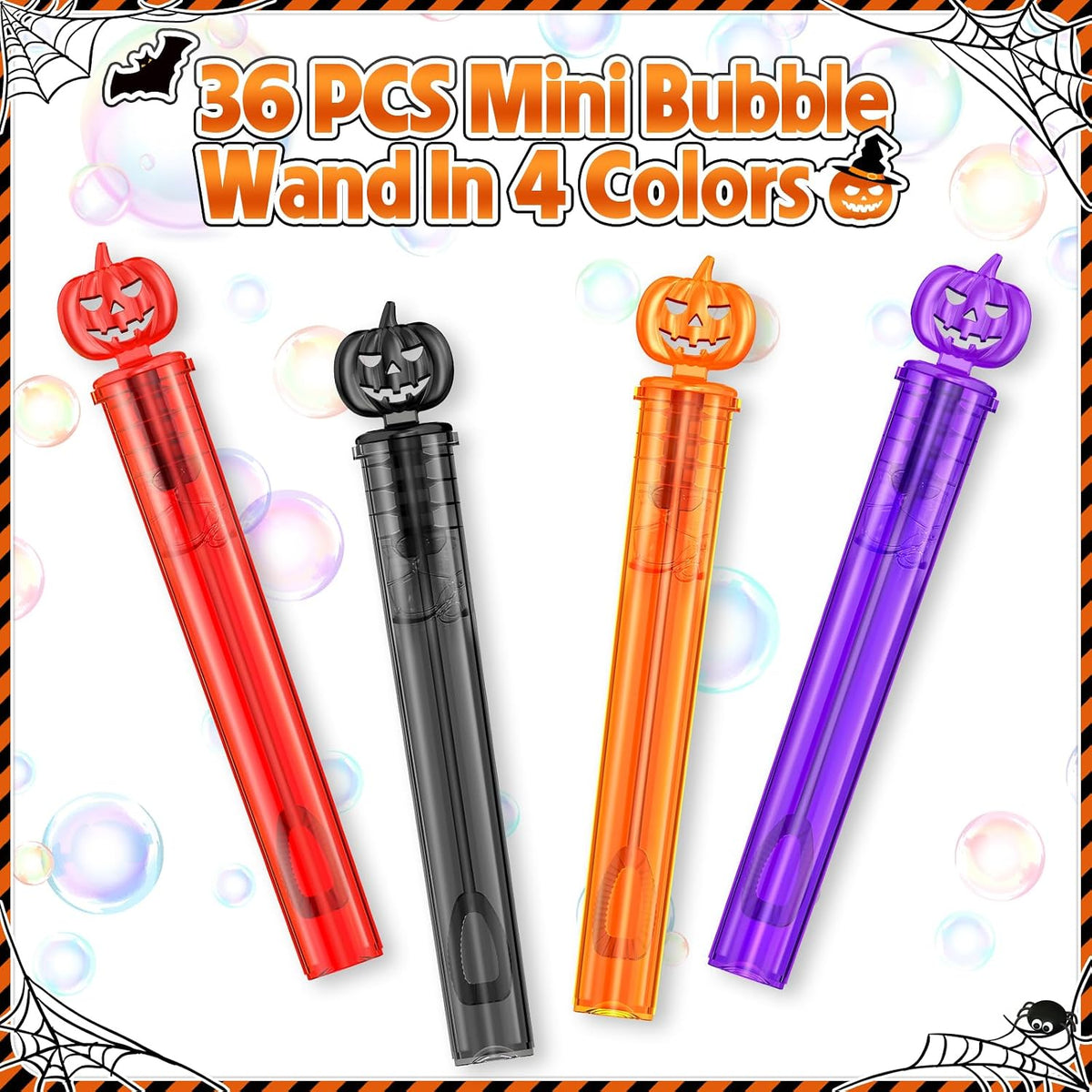 SpringFlower 36-pack of mini Halloween bubble wands in 4 colors - view 13