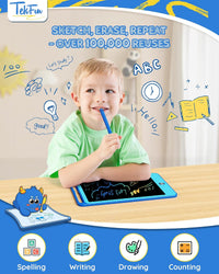 TEKFUN 3 Pack LCD Writing Tablet for Kids, Educational Kids - Blue / 10 inch / 1 - image 2
