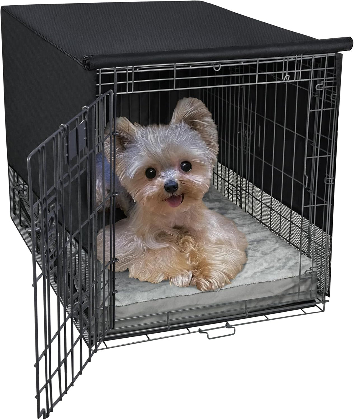 Explore Land Breathable Dog Crate Cover - 18"L x 12"W x 14"H / Black