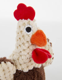 goDog Checkers Elephant Tough Plush Toy with Chew Guard Technology - Checkers - Skinny Rooster (Brown) / Mini - image 3