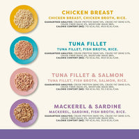 Applaws Natural Wet Canned Cat Food, Made with Limited and Natural Ingredients, Real Protein with No Artificial Additives, Variety Broth Recipe (24 Count, 2.47 oz Cans)