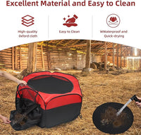 Chicken Brooder Box for Chick Starter Kit, 12.8 * 17.8 inch Large Brooder Heating Plate, Brooding Up to 30 Baby Chicks, Chicks Feeder＆Waterer, Nesting Pad, Perch, All-in-1 Chicken Brooder Set