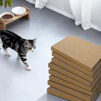 Cat Scratcher, 5 Packs in 1 Cardboard Box Cat Scratching Pad, Large – Essentials for Cats - 8 Packs Refill - image 2