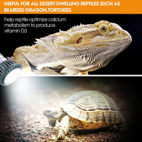 5 watt UVB LED reptile light bulb with E26 socket for desert-dwelling reptiles - view 3