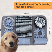 Snuffle mat for Dogs Iteractive Dog Puzzle Toy Used for Training - Silver-gray - image 2