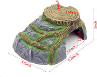 Extra Large Resin Reptile Hideouts Cave Habitat Decor – Essentials for Reptiles And Amphibians - F- Medium - image 2