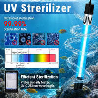 200GPH Aquarium Filter, U-V for Aquarium for 20-75 Gal Tank - Aquarium Filter for 55-150 Gallon / Black - image 4