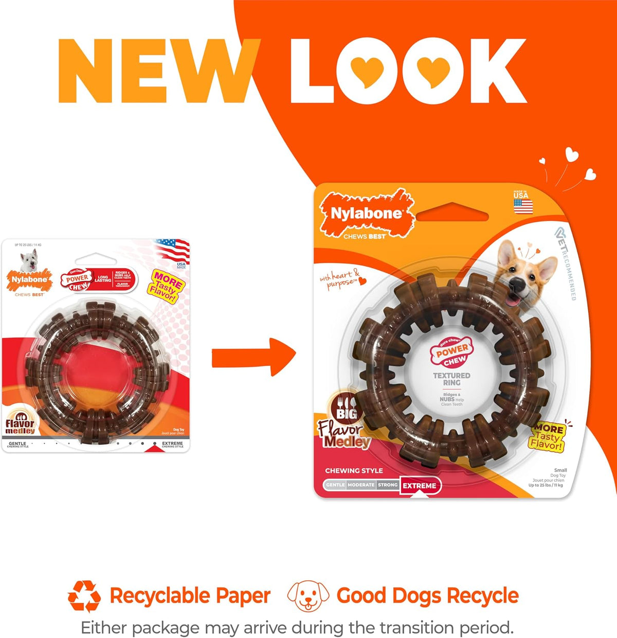Nylabone Power Chew Customer Favorites Dog Chew Toys - Small / Textured Ring - image 3