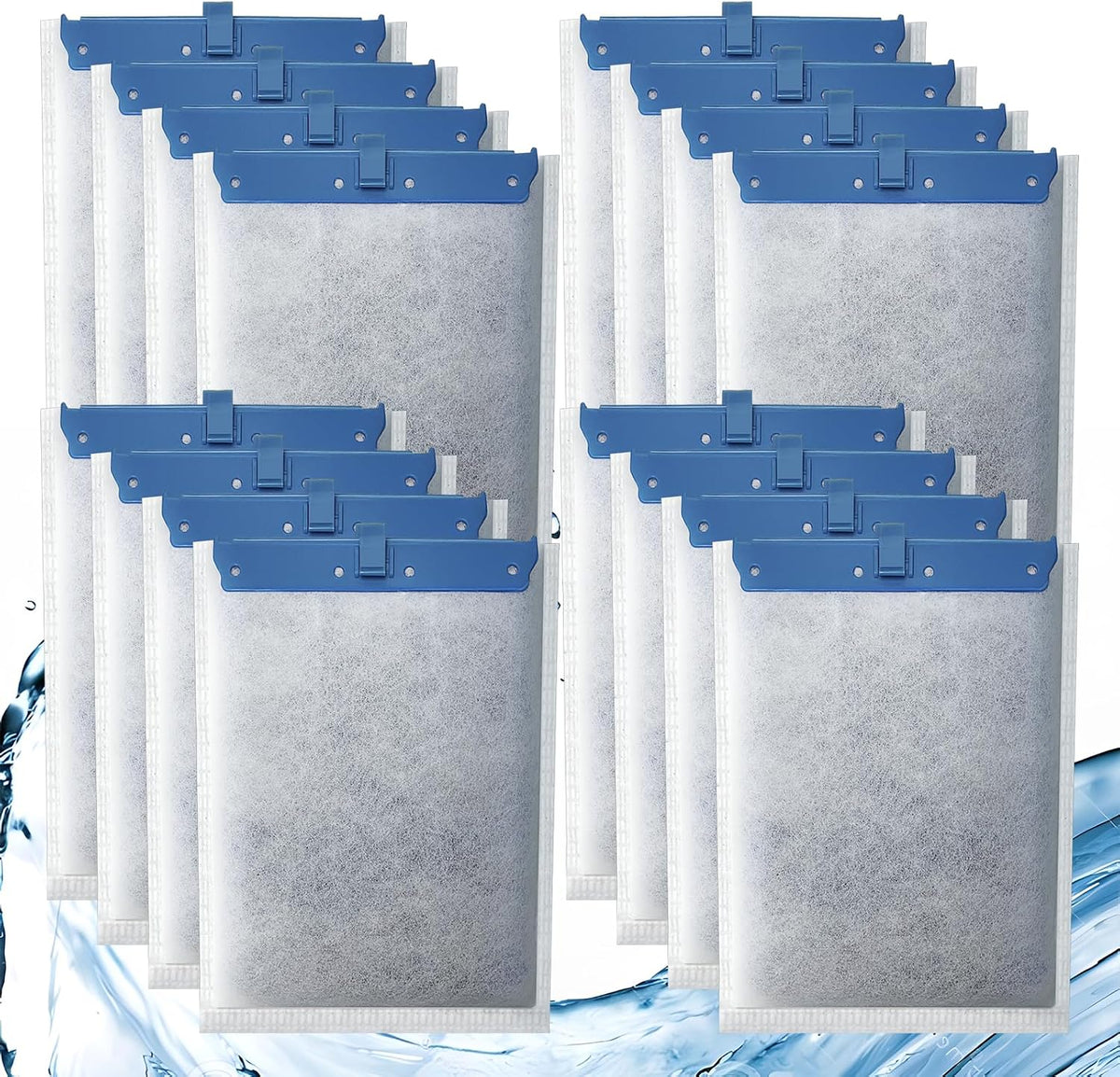 6 Pack Filter Cartridge Compatible with Whisper Bio-Bag Filters - 16 Pack Large