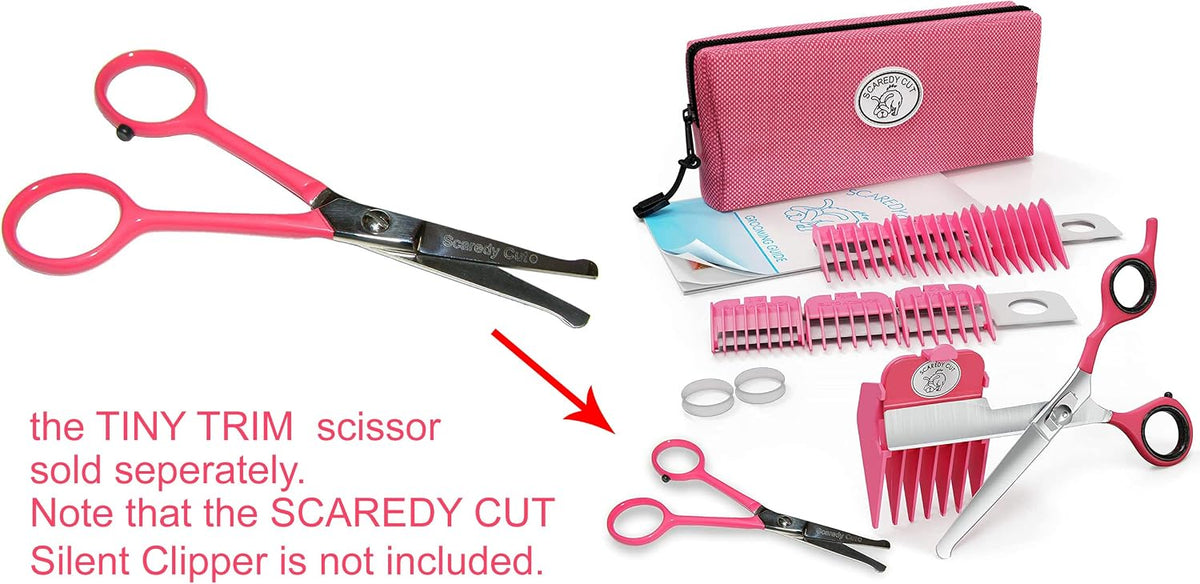 Tiny Trim 4.5" Ball-Tipped Scissor for Dog - Tiny Trim Safety Scissor / Pink - image 3
