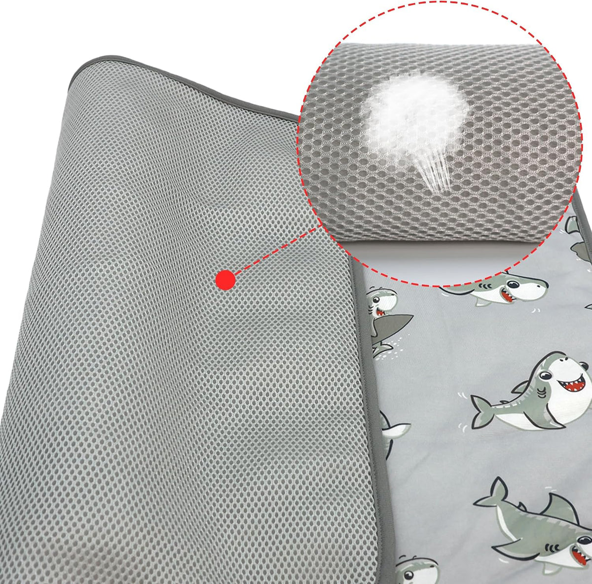 NACOCO Summer Pet Cooling Mat - L: 27.5'' x 38.5'' / Grey Shark - image 3