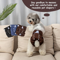 Pet Soft Washable Female Diapers Female Dog Diapers - Deep Set / Small:10''-14'' - image 4