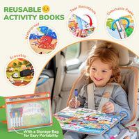 JoyCat seek and find activity book with dry erase markers, cloth and storage bag - view 14
