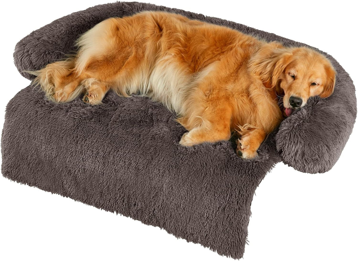Codi Dog Couch Bed, Sofa Cover Mat - 45.0"L x 37.0"W x 6.0"Th / Ash Brown