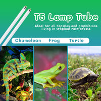 T5 UVB Reptile Light 24W 10.0, UVA UVB Light Bulb for Reptiles - 2 pack T5 Tube-39W 5.0 - image 3