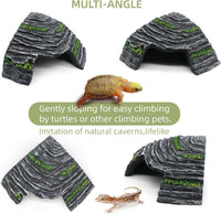 Gecko Hide Shale Scape Step Ledge - Small-4.7 * 4.5 * 2.6 - image 4