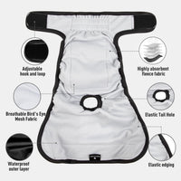 Washable Reusable Female Dog Diapers Small Medium Large Doggie Puppy - Black / Large / 5 - image 4