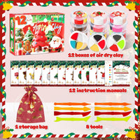 MuseLuxe Air Dry Clay - 32 Colors Modeling Clay Kit with 3 Sculpting Tools – Fun for Kids & Family - 12 Colors - image 2