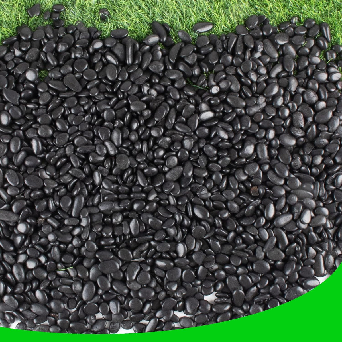 45lb White Rocks for Plants, Potting - 18LB / Black