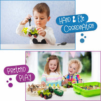Kipipol Unicorn Sensory Bin for Toddlers 3-4 - Farm kinetic Sand Kit - image 4