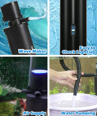 COOSPIDER 400GPH Aquarium Filter with 7W U-V Light for – Essentials for Fish - CTUV-H4F (10-45Gallon) - image 3