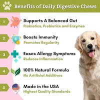 Wholistic Pet Organics:Dog Probiotics and Digestive Enzymes-Probiotic Chews for Dogs Digestive Health,Support Gut Health Immune Supplement Prevents Dog Digestive Problems (Original, 120 Count)